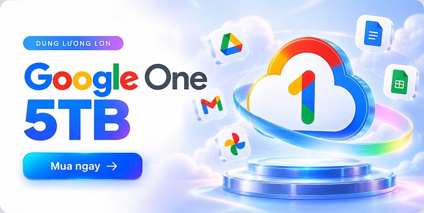 Mua tài khoản Google One 5TP