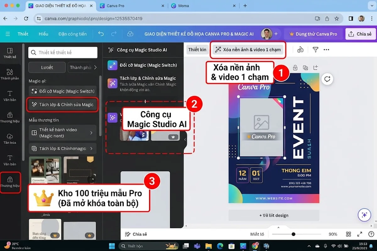 Nâng cấp Canva Pro giá rẻ