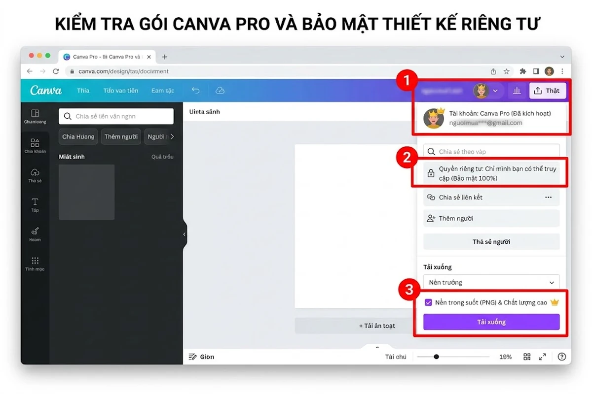 Nâng cấp Canva Pro giá rẻ