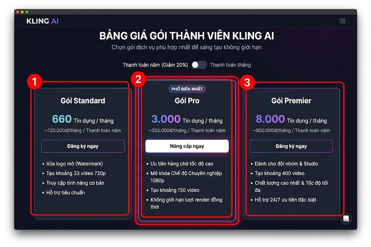 Tài khoản Kling AI giá rẻ