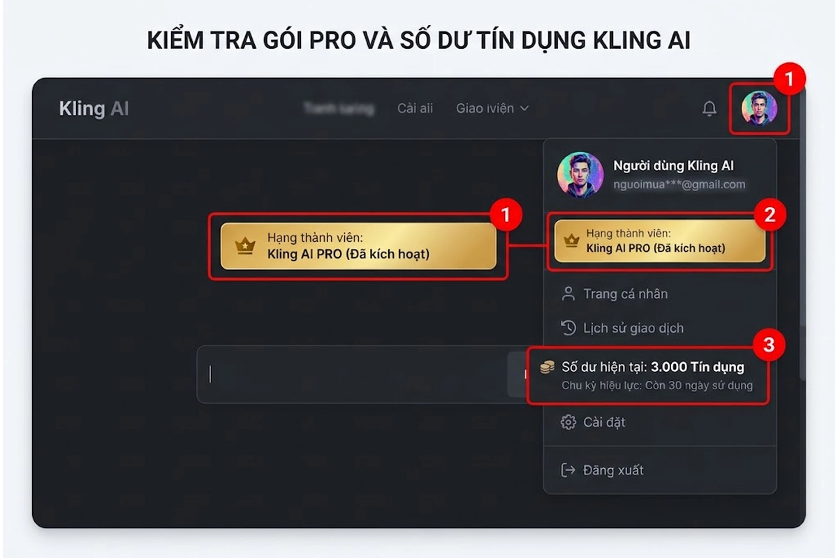 Tài khoản Kling AI giá rẻ